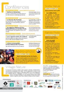 Conférences, Apéro-Photo, Rando-Photo, Sortie Nature, Village Nature, Infos pratiques FPIN 2018