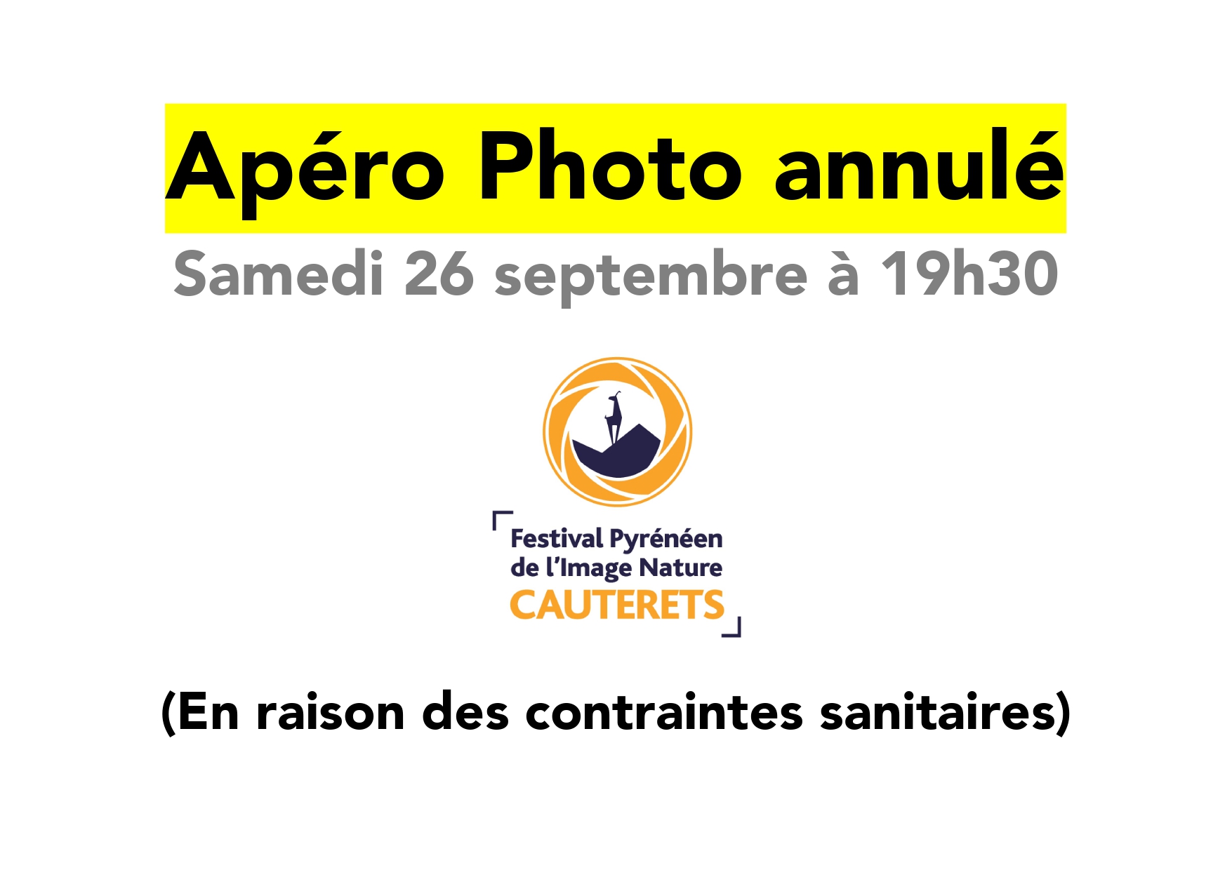 Apéro Photo 2020 annulé Apéro Photo 2020 annulé