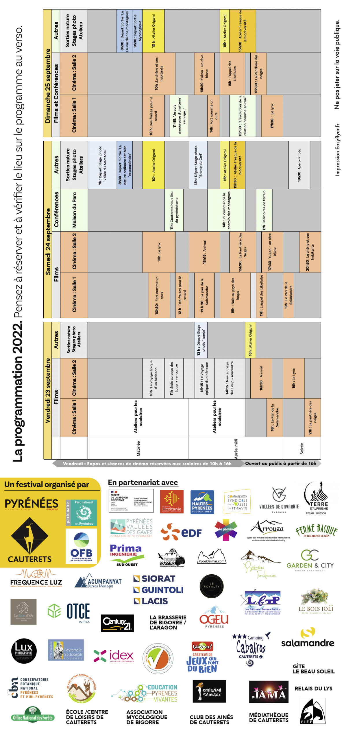 FPIN 2022 - Grille de prog & Partenaires