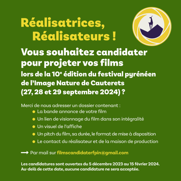 Appel à films 2024 - Réalisateurs.trices